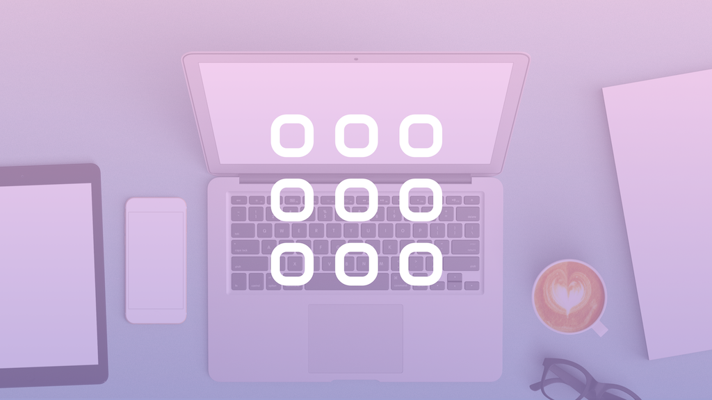 Bird's eye view of a laptop on a table