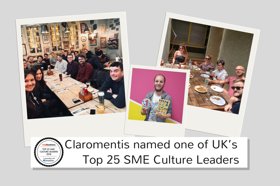 Claromentis Voted One of UKs Top 25 SME Culture Leaders by Real Business