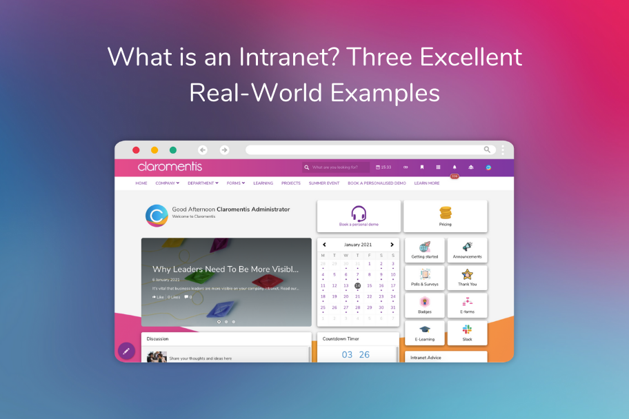 What is an Intranet? Three Excellent Real-World Examples