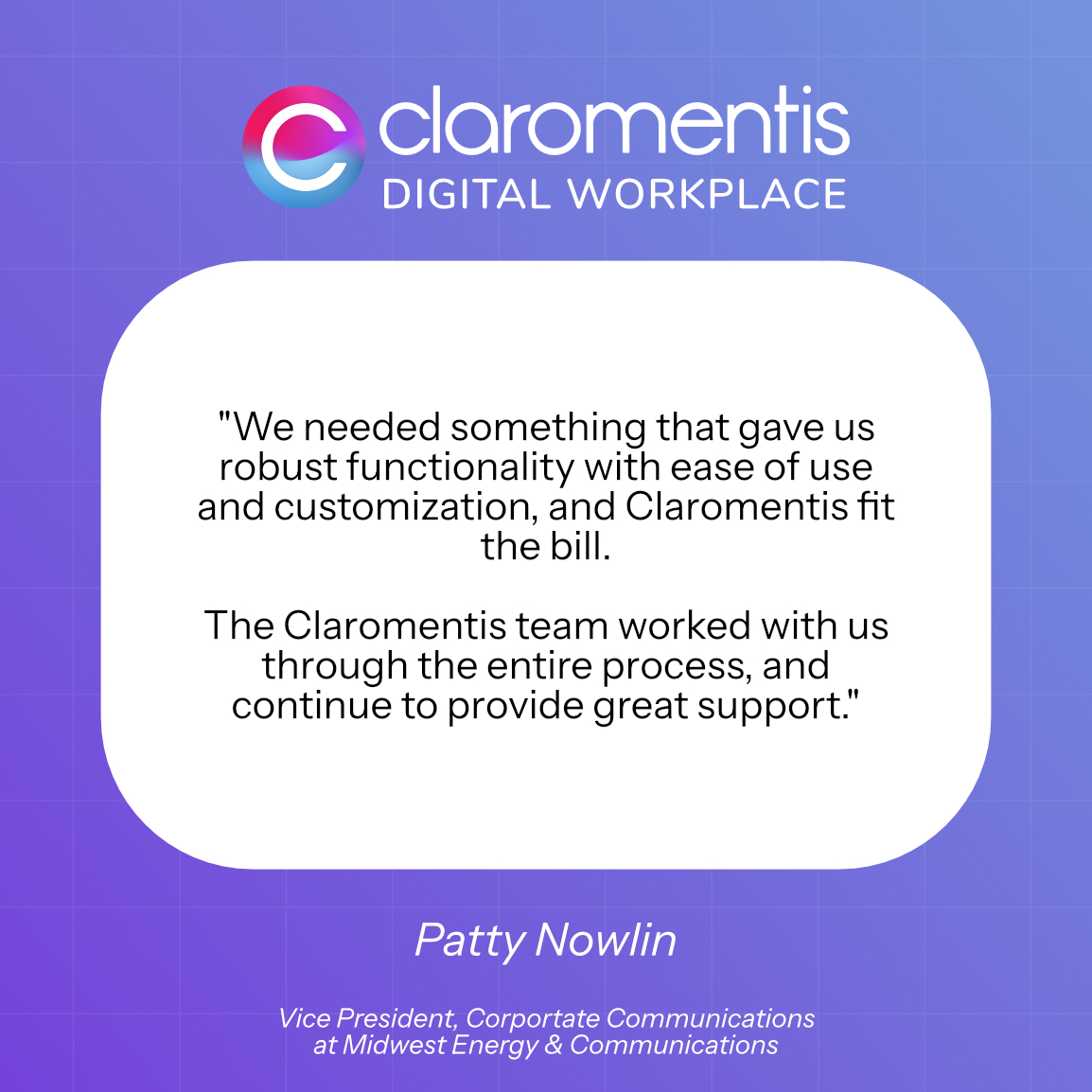 Midwest Energy and Communications Quote