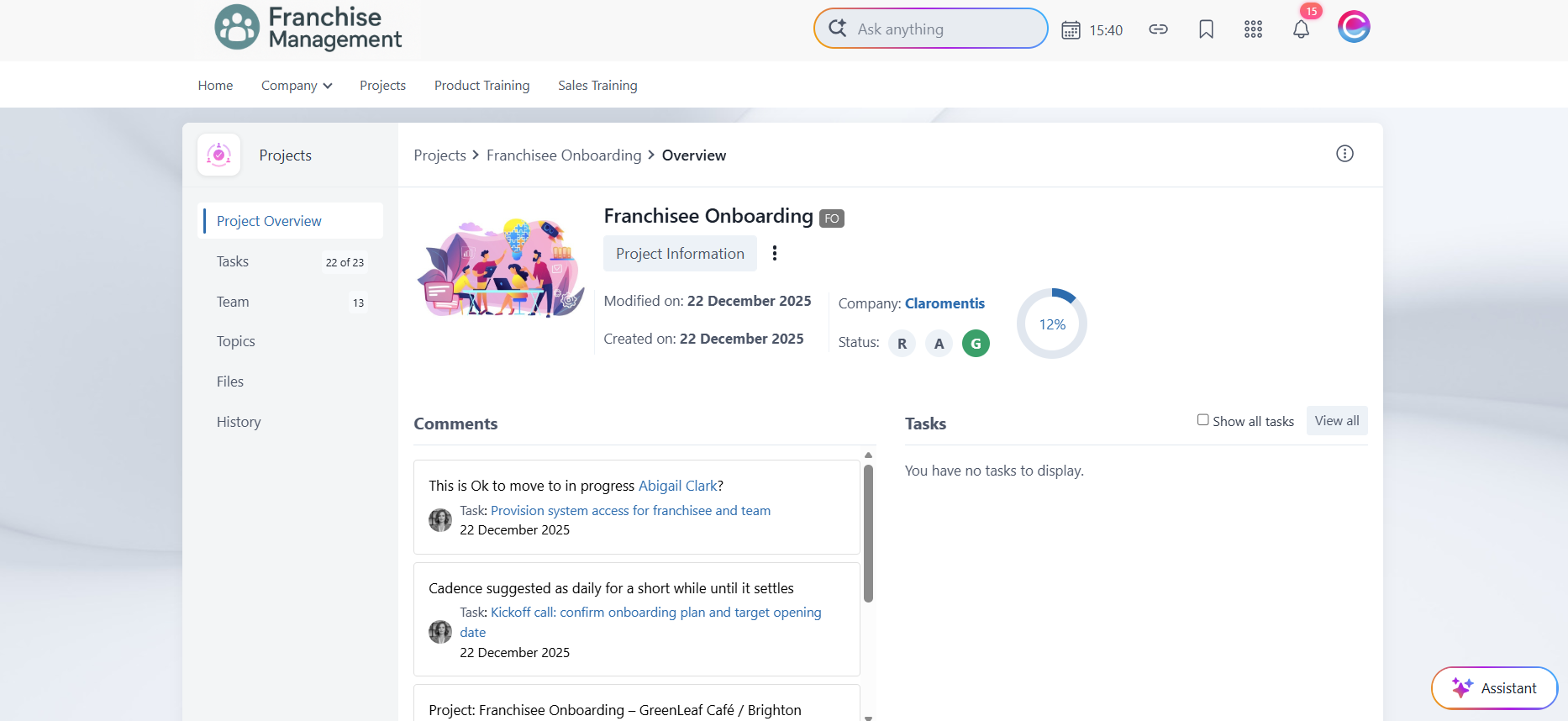 franchise onboarding