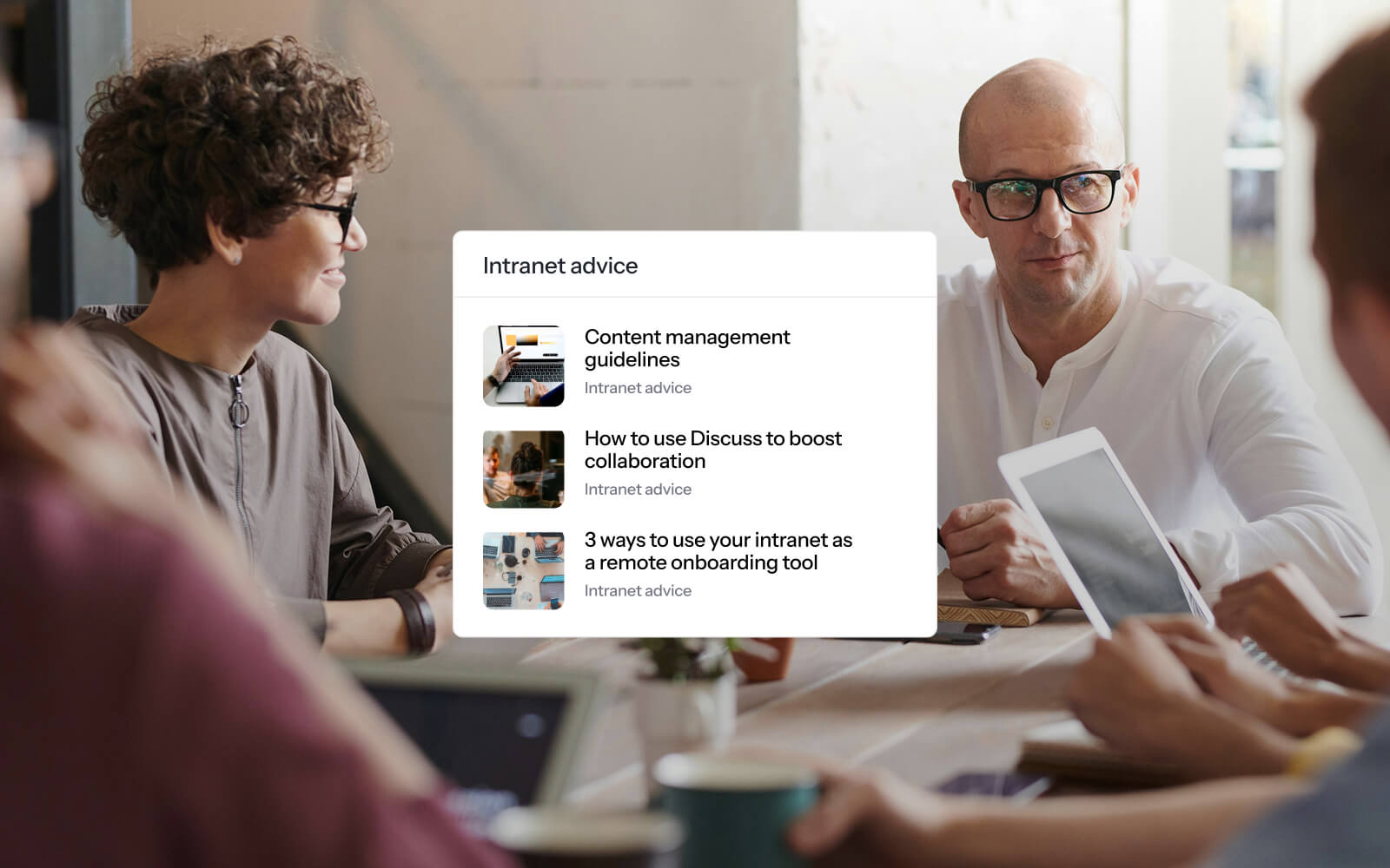 Employee intranet features