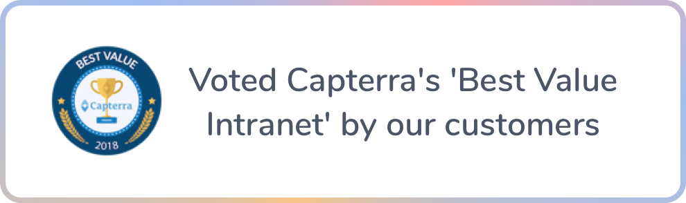 Capterra 'Best Value' badge 2018