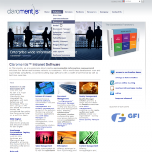 Claromentis Website 2007