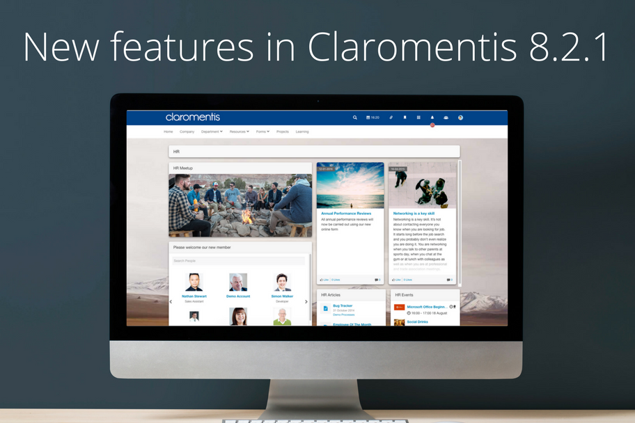 New Features in Claromentis