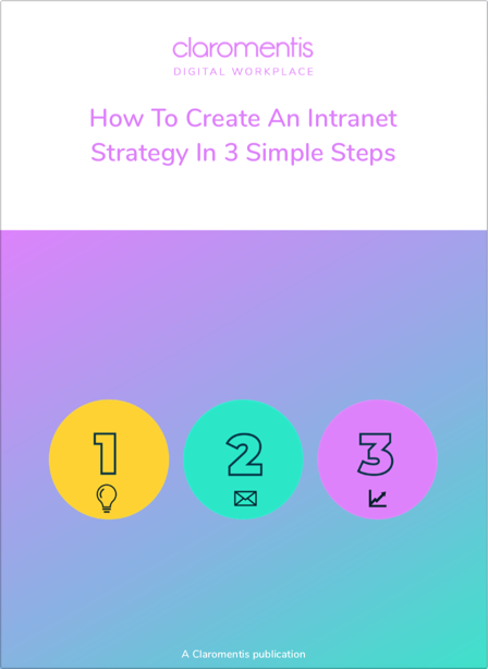 3 steps intranet strategy white paper cover image