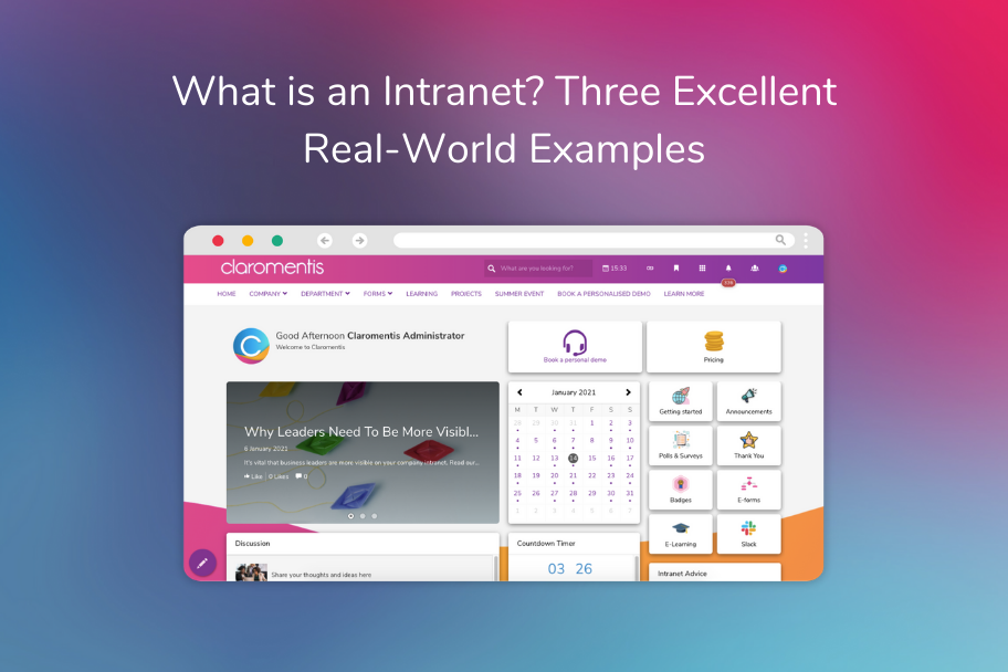 What is an Intranet? Three Excellent Real-World Examples | Claromentis