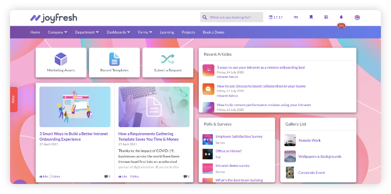 Image of Intranet System as a new version of Sharepoint Technology
