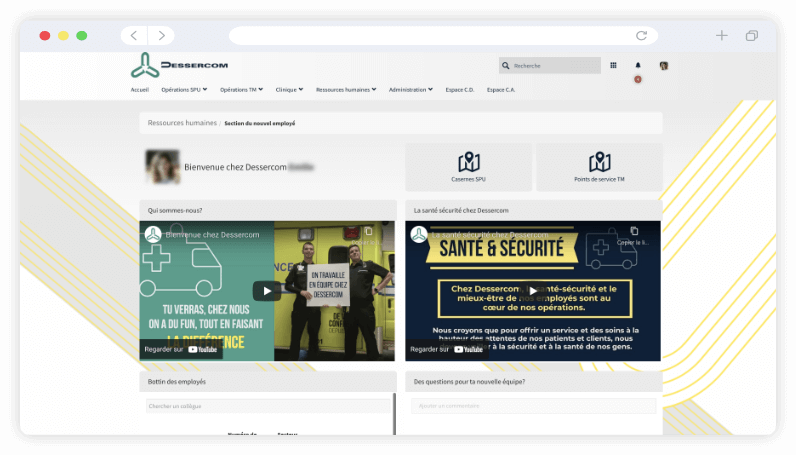 dessercom-intranet-new-staff-page-with-training-videos