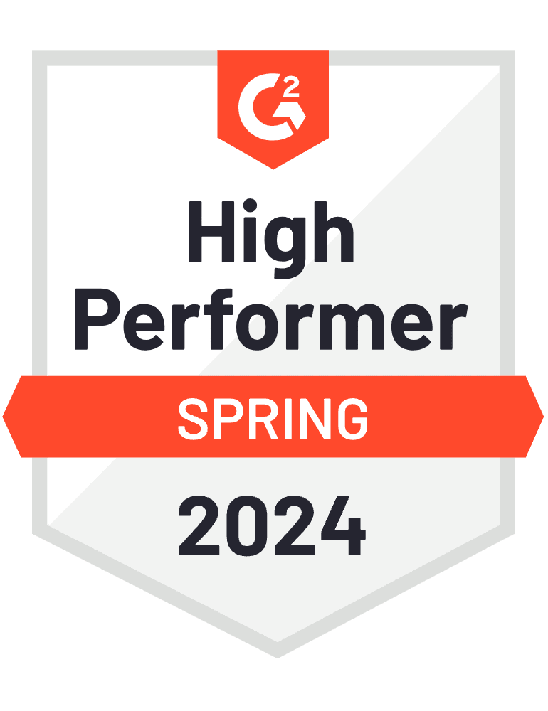 G2 high performer badge
